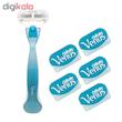 خود تراش ژیلت مدل venus به همراه تیغ یدک مدل VGW00765 بسته 5 عددی