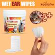 دستمال مرطوب سگ و گربه مخصوص گوش و اطراف چشم کوالاپت مدل  Wipes03 بسته دو عددی