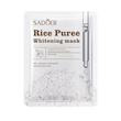 ماسک ورقه‌ای صورت سادور مدل Rice Puree آبرسان، درخشان کننده، کوچک کننده منافذ باز پوست، جوان کننده، لایه‌بردار، روشن کننده، ضد چروک، محکم کننده، نرم‌کننده، مغذی، مرطوب‌کننده، محافظت‌کننده بدون الکل، حاوی ویتامین E و B6، مناسب انواع پوست بسته 4 عددی