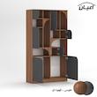 کتابخانه پنج طبقه اعیان مدل FH847