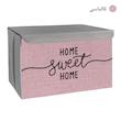  باکس لباس و نظم دهنده طرح لینن مدل HOME SWEET HOME کد S2