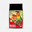 غذای طوطی برزیلی تاپ فید مدل lovebirds nuts وزن 750 گرم