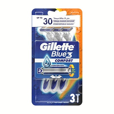  خود تراش ژیلت Gillette مدل Blue 3 بسته 3 عددی