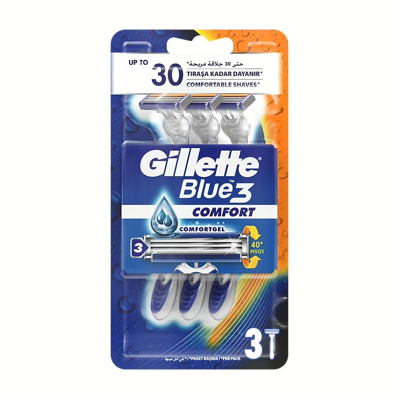  خود تراش ژیلت Gillette مدل Blue 3 بسته 3 عددی