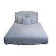 ملحفه مترینو طرح کتان دو نفره سایز 160*200 سانتی متر