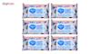 دستمال مرطوب پاک کننده آرایش دافی مدل Anti bacterial مجموعه 6 عددی