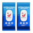 دستمال مرطوب نیوساد مدل AntiBacteria 02 دو بسته 40 عددی