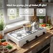 اجاق گاز صفحه ای مدل رومیزی سه شعله