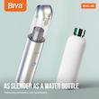 جارو شارژی خودرو بیوا مدل BVC-02 با باتری 2200 میلی‌آمپر، توان مکش 65 وات، چراغ قوه و چراغ هشدار چشمک‌زن، شارژ سریع در 2 ساعت و 30 دقیقه و وزن سبک برای تمیزکاری آسان فضای داخلی خودرو و مبلمان