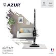 جارو شارژی عصایی آزور مدل AZ-319VC با موتور پرقدرت و کم‌صدا، باتری قابل شارژ با 20 تا 30 دقیقه زمان استفاده، طراحی دوحالته ایستاده و دستی و مخزن 0.5 لیتری قابل شست‌وشو و فیلتر چندلایه جذب ذرات ریز