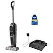 جارو شارژی عصایی بیسل مدل CrossWave OmniForce EDGE 4000E با باتری 2500mAh، توان مکش 31 AirW، سه حالت کاری PowerVac، PowerMop و Turbo، مخزن زباله 660 میلی‌لیتری، مخزن مایعات 440 میلی‌لیتری، برس خودتمیزشونده و فناوری ZEROGAP