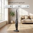 جارو شارژی عصایی آ ا گ مدل AS52CB با عملکرد 2 در 1 دستی و ایستاده، باتری لیتیوم-یونی 2800 میلی‌آمپرساعت، کارکرد تا 45 دقیقه، مخزن 0.3 لیتری، فیلتر قابل شست‌وشو و چراغ LED