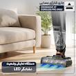 جارو شارژی عصایی بیسل مدل CrossWave X7 Cordless Pro 2955Z با باتری لیتیوم یونی 2600 میلی‌آمپرساعت، دو مخزن جداگانه آب و زباله، فیلتر HEPA، قابلیت شست‌وشوی خودکار برس و حالت توربو مخصوص حیوانات خانگی