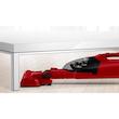 جارو شارژی عصایی بوش مدل BBHF214R با باتری لیتیوم-یون 14.4 ولت، قابلیت 2in1 پایه‌دار و دستی، وزن سبک 2.4 کیلوگرم، ظرفیت مخزن 0.4 لیتر و زمان شارژ سریع 5 دقیقه، مناسب نظافت فرش، مبلمان و خودرو