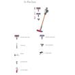 جارو شارژی عصایی دایسون مدل V10 Absolute با باتری لیتیوم‌یونی، فیلتر HEPA و 2 سری نظافتی Motorbar و Soft roller