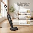 جارو شارژی عصایی روبوراک مدل A30 PRO STEAM با باتری لیتیوم-یونی 6300 میلی‌آمپرساعت و پایه شارژ ایستاده