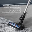 جارو شارژی عصایی تفال مدل TY6A35 با باتری لیتیوم‌یونی 18 ولت، مکش 30 ایر وات و حالت‌های خودکار ECO و SURFACE، مجهز به ماشه BOOST و شارژدهی 45 دقیقه‌ای