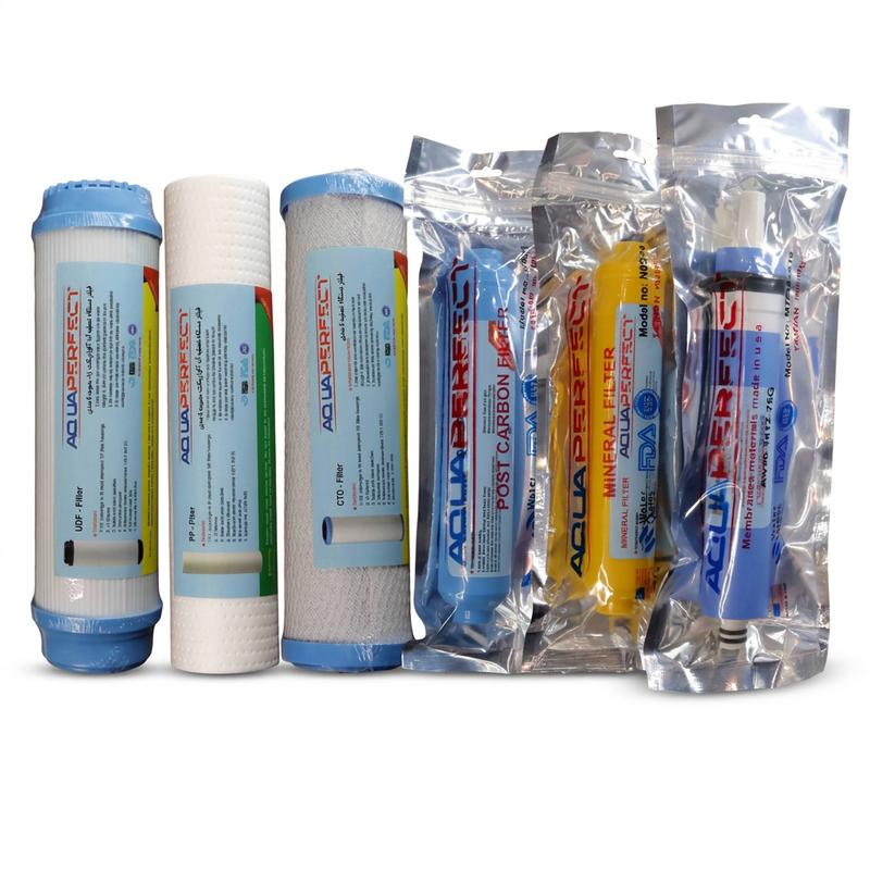 فیلتر دستگاه تصفیه آب آکواپرفکت راد مدل AP-6S مجموعه 6 عددی