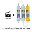 فیلتر تصفیه کننده آب یخچال و فریزر آکوا سان ری مدل کربن سوئد بسته سه عددی