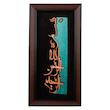 تابلو معرق مس صنایع دستی فاخر مدل عمودی طرح بسم الله الرحمن الرحیم کد 70p35 