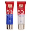 ژل کرم ضدآفتاب بی‌رنگ ساین اسکین SPF50 مدل ساین شیلد، مناسب پوست‌های چرب، حجم 50 میلی‌لیتر به همراه کرم ژل ضدآفتاب آقایان مدل ساین شیلد