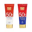 ژل کرم ضدآفتاب بی‌رنگ ساین اسکین SPF50 مدل ساین شیلد، مناسب پوست‌های چرب، حجم 50 میلی‌لیتر به همراه کرم ژل ضدآفتاب آقایان مدل ساین شیلد