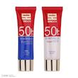 ژل کرم ضدآفتاب بی‌رنگ ساین اسکین SPF50 مدل ساین شیلد، مناسب پوست‌های چرب، حجم 50 میلی‌لیتر به همراه کرم ژل ضدآفتاب آقایان مدل ساین شیلد