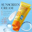 کرم ضد آفتاب بدون رنگ صورت و بدن سادور spf60 مدل ویتامین سی محافظ UVA،UVB مناسب برای انواع پوست وزن 50 گرم