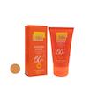 کرم ضد آفتاب رنگی صورت، بدن اِف فُلا SPF 50 مدل‏ پلاس broad spectrum محافظ UVA ،UVB مناسب برای انواع پوست حجم 50 میلی‌لیتر