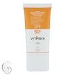 کرم ضد آفتاب بدون رنگ ویتابیکس SPF 50 مدل +Vitamin ‌مناسب پوست‌ خشک حجم 50 میلی‌لیتر محافظت‌کننده اشعه UVA و UVB، بدون تست حیوانی، با ماندگاری 2 ساعته