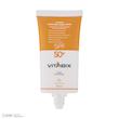 کرم ضد آفتاب بدون رنگ ویتابیکس SPF 50 مدل +Vitamin ‌مناسب پوست‌ خشک حجم 50 میلی‌لیتر محافظت‌کننده اشعه UVA و UVB، بدون تست حیوانی، با ماندگاری 2 ساعته