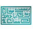 دیوارکوب آرتافرین مدل  کتیبه شعر نیست نشان زندگی تا نرسد نشان تو 02