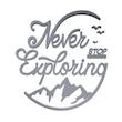 دیوارکوب آرتافرین مدل Never stop exploring