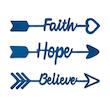 دیوارکوب آرتافرین مدل Believe Faith Hope مجموعه 3 عددی
