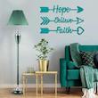 دیوارکوب آرتافرین مدل Believe Faith Hope مجموعه 3 عددی