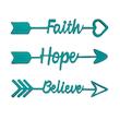 دیوارکوب آرتافرین مدل Believe Faith Hope مجموعه 3 عددی