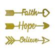 دیوارکوب آرتافرین مدل Believe Faith Hope مجموعه 3 عددی