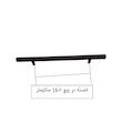 دستگیره کابینت مدل میله ای کد LK160  بسته 3 عددی