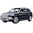 ماکت ماشین بازی فلزی شاسی‌بلند بنز GLS600 مقیاس 1:24 با طراحی دقیق، چراغ‌دار، دارای صدا و حرکت جلو و عقب