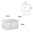 ست کابینت و روشویی توییس مدل tws 3D-MB