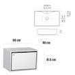 ست کابینت و روشویی توییس مدل tws 1036 -1 M