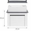 ست کابینت روشویی مدل کلاسیک اندره به همراه اینه باکس