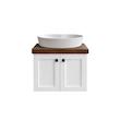 ست کابینت و روشویی دیواری بی اس سی مدل امباس بیضی به همراه آینه باکس