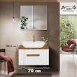 ست کابینت و روشویی آزالیا مدل W007 به همراه آینه شلف دار