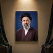 تابلو شاسی مدل مذهبی طرح رهبر امام سید مجتبی خامنه‌ای کد 448SM