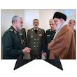 تابلو شاسی رومیزی طرح شهید سردار قاسم سلیمانی و آیت الله خامنه ای مدل AG-215