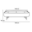 میز تلویزیون مدل AK-22 160