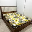 ملحفه ناتوسا مدل کشدار کالم دو نفره سایز 180x200 سانتی متر