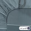 ملحفه کتان نخ رزین تاژ مدل اسپرت کد M102-1 یک نفره سایز 200x90 سانتی‌متر