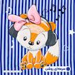 ملحفه میکرو آدنو مدل Lovely fox کد MC15 یک نفره سایز 80x180 سانتی متر